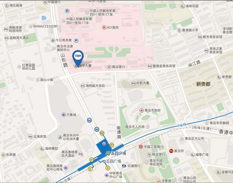 中国青岛市市南区香港中路9号香格里拉办公中心 1802